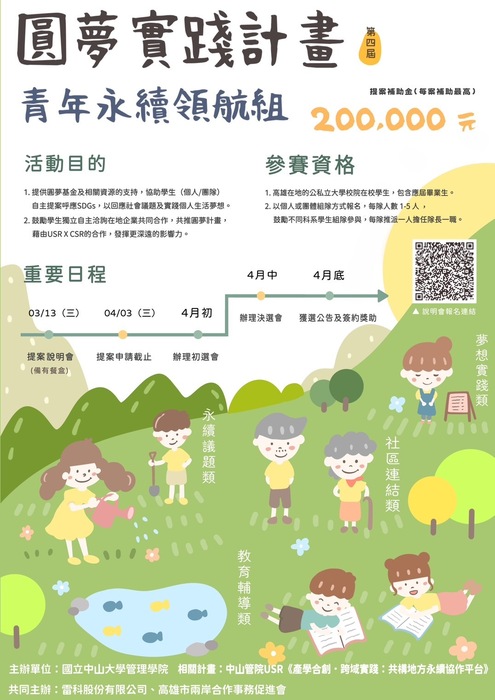 第四屆 圓夢計畫〈青年永續領航組〉開跑圖片